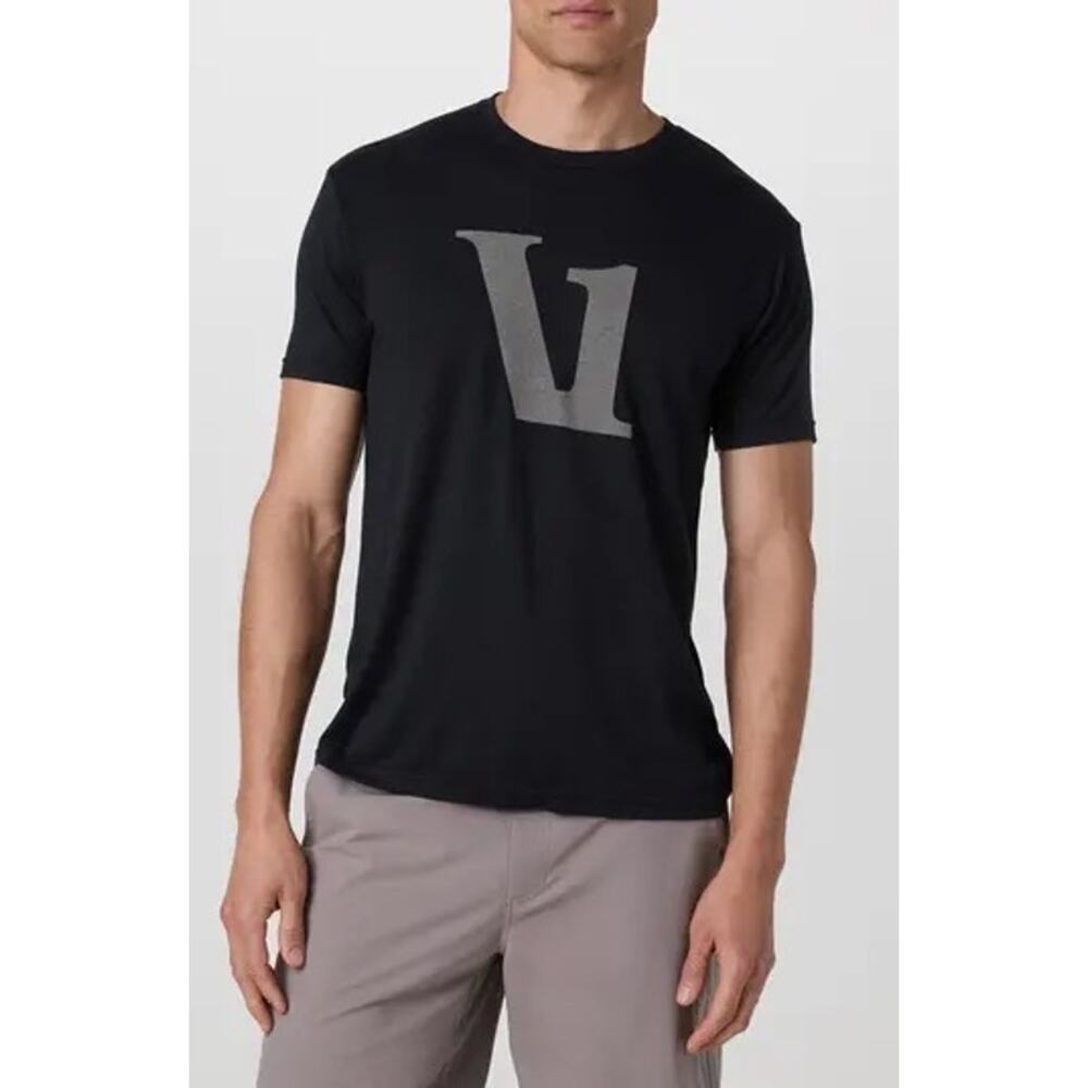 Vuori V1 logo graphic t-shirt black size large